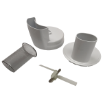 Durchlaufschnitzlergehäuse Bosch 00653294 mit Mitnehmer für Küchenmaschine – Bild 3