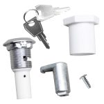 Türschloss Liebherr 7042846 mit 2x Schlüssel für Kühlschrank – Bild 2