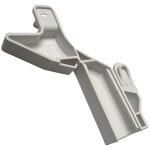 Gefrierfachklappenhalter Bosch 00657906 links weiß für Gefrierschrank – Bild 2