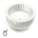 Lüfterrad wie AEG 899647408116/4 Lüfterwalze 125mmØ Flügelrad für Trockner – Bild 2