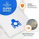 Filterbeutel Set 10x Beutel wie Miele 9917730 TypG/N 5Stk für Staubsauger