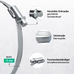 Schlauchschelle Set 10x 110-130mmØ für 125er Abluftschlauch Dunstabzugshaube