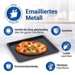 Backblech wie AEG 387885520/8 466 x 385 x 25 mm mit 2 Ofenhandschuhen