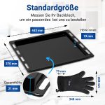 Backblech Set Bosch 00666902 443x370mm mit 2 Silikonhandschuhe für Backofen – Bild 2