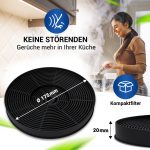 Kohlefilter Set 2x 175mmØ wie Respekta MIZ0031 für Dunstabzugshaube – Bild 2
