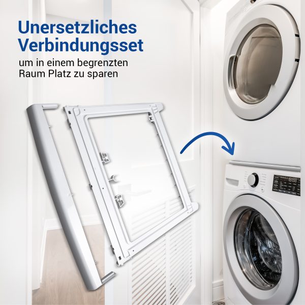 Zwischenbaurahmen wie Bosch 00576101 Verbindungssatz für Waschmaschine Trockner