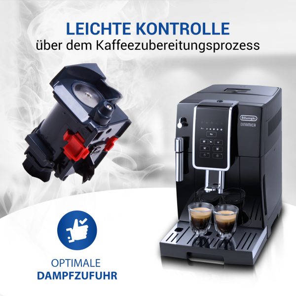 Brühgruppe wie DeLonghi 7313251441 mit Dichtung 43mm für Kaffeemaschine