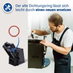 Brühgruppe + Dichtung Set wie Siemens 11014117 00625379 für Kaffeemaschine