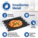 Backblech passend wie Bosch 00662999 662999 emailliert 30x465x375mm für Herd