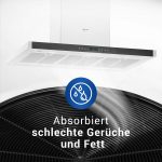Kohlefilter 2Stk passend wie Electrolux 902979357/8 196mm für Dunstabzugshaube – Bild 2