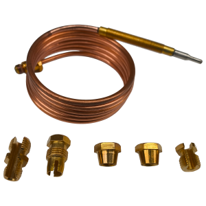 Thermoelement 1200mm Temperaturfühler mit Adaptern für Herd