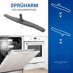 Sprüharm wie AEG 111895210/8 unten grau für Geschirrspüler