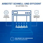 Sprüharm wie AEG 111895210/8 unten grau für Geschirrspüler