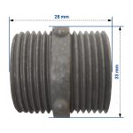 Zulaufschlauchverbinder 3/4"AGx3/4"AG für Haushaltsgroßgerät – Bild 3