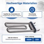Heizelement wie Samsung DC47-00006V Kawai 2000W 230V für Waschmaschine