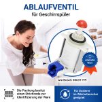Ablaufventil wie Bosch Siemens 00631199 für Wärmetauscher Geschirrspüler