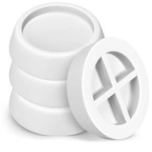 Schwingungsdämpfer Set 4 Stück Vibrationsdämpfer rund für Waschmaschine