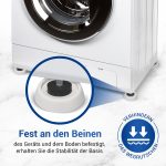 Schwingungsdämpfer Set 4 Stück Vibrationsdämpfer rund für Waschmaschine – Bild 3