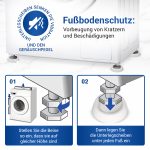 Schwingungsdämpfer Set 4 Stück Vibrationsdämpfer rund für Waschmaschine – Bild 4