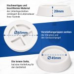 Schwingungsdämpfer Set 4 Stück Vibrationsdämpfer rund für Waschmaschine – Bild 5