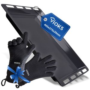 Backblech wie Bosch 00574912 460x375mm mit 2 Handschuhe für Backofen