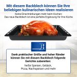 Backblech wie Bosch 00574912 460x375mm mit 2 Handschuhe für Backofen – Bild 4