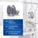 Oberkorbrolle 4x Set passend wie Bosch 00611666 für Geschirrspüler – Bild 6