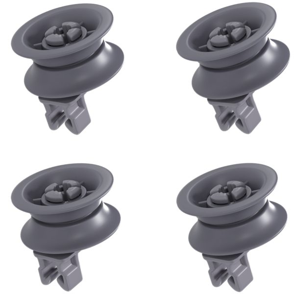 Korbrolle 4x Set wie Bosch 00611666 00165313 für Geschirrspüler
