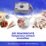 Kühlthermostat wie Whirlpool 481228238175 für Kühlschrank – Bild 4