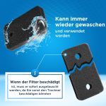 Schaumfilter passend wie Miele 7070070 Sockelfilter 220x133mm für Trockner