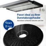 Kohlefilter Set 2x wie Bosch 00796390 190mmØ für Dunstabzugshaube – Bild 2