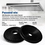 Kohlefilter Set 2x wie Bosch 00796390 190mmØ für Dunstabzugshaube – Bild 4