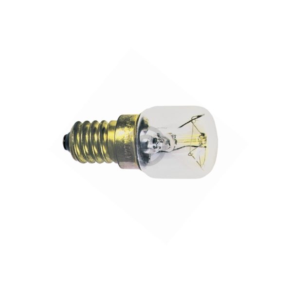 Lampe E14 15W 25mmØ 57mm 240V 300°C Glühbirne für Backofen Kühlschrank