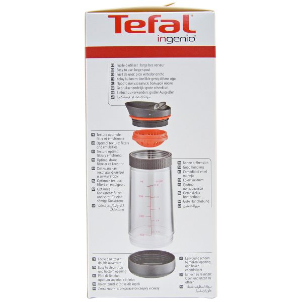 Dressingmixer Tefal Ingenio K2073014 Dressing Shaker 350ml Glasmixer