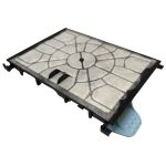 Motorschutzfilter Siemens 00577117 Vormotorfilter 161x113mm für Staubsauger – Bild 3