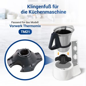 Messereinsatz-Fuß wie Vorwerk Thermomix TM21 Küchenmaschine