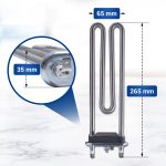 Heizelement wie Whirlpool 481010550891 Heizstab 1850W für Waschmaschine – Bild 3
