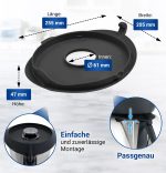 Mixtopfdeckel Spritzschutz Deckel für Vorwerk Thermomix TM31 Küchenmaschine