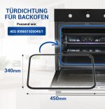 Türdichtung passend wie AEG 899661926049/1 Türgummi rundum 4Haken für Backofen – Bild 2