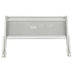 Glasplatte zweigeteilt Bosch 00743197 Einlegeboden 443x430mm für Kühlschrank – Bild 4