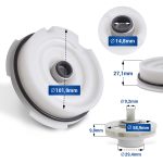 Dichtsatz passend wie Bosch 10013913 für Umwälzpumpe in Geschirrspüler – Bild 3