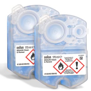 Reinigungskartusche 2x Braun CCR2 Nachfüllpackung 340ml für Rasierer