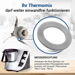 Messereinsatz-Dichtung 39/26mmØ für Thermomix® TM21 TM31
