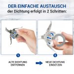Messereinsatz-Dichtung 39/26mmØ passend für Thermomix TM21 TM31 Küchenmaschine – Bild 5
