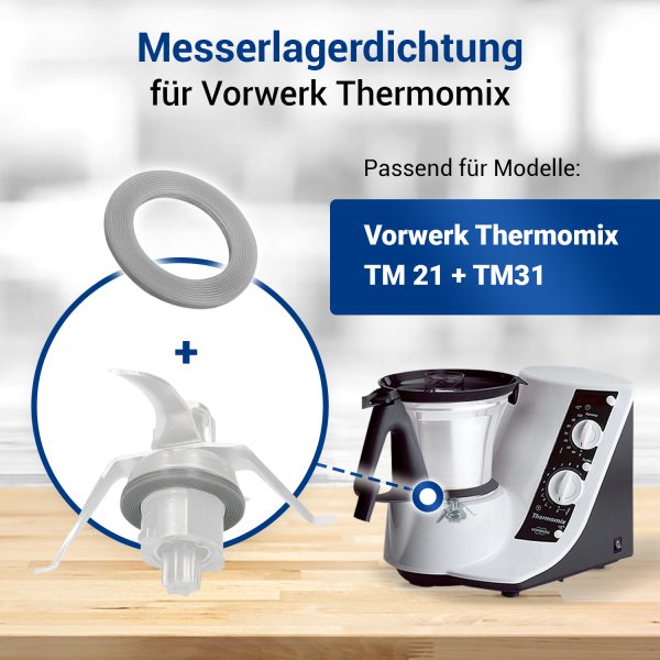 Messereinsatz-Dichtung 39/26mmØ für Thermomix® TM21 TM31