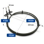 Heizelement wie Whirlpool 480121101186 IRCA 5124R422 für Backofen – Bild 2