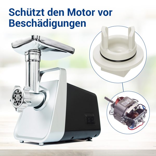 2x Kupplung wie Bosch 00418076 für Antriebswelle Fleischwolf Küchenmaschine