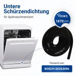Türdichtung wie Bosch 00263096 dreiseitig für Geschirrspüler – Bild 2