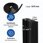 Türdichtung wie Bosch 00263096 dreiseitig für Geschirrspüler – Bild 5