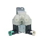 Magnetventil 2-fach 180° wie Whirlpool 481228128468 11mmØ für Waschmaschine
